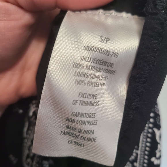 Small bohemian dress black and white - Picture 5 of 7